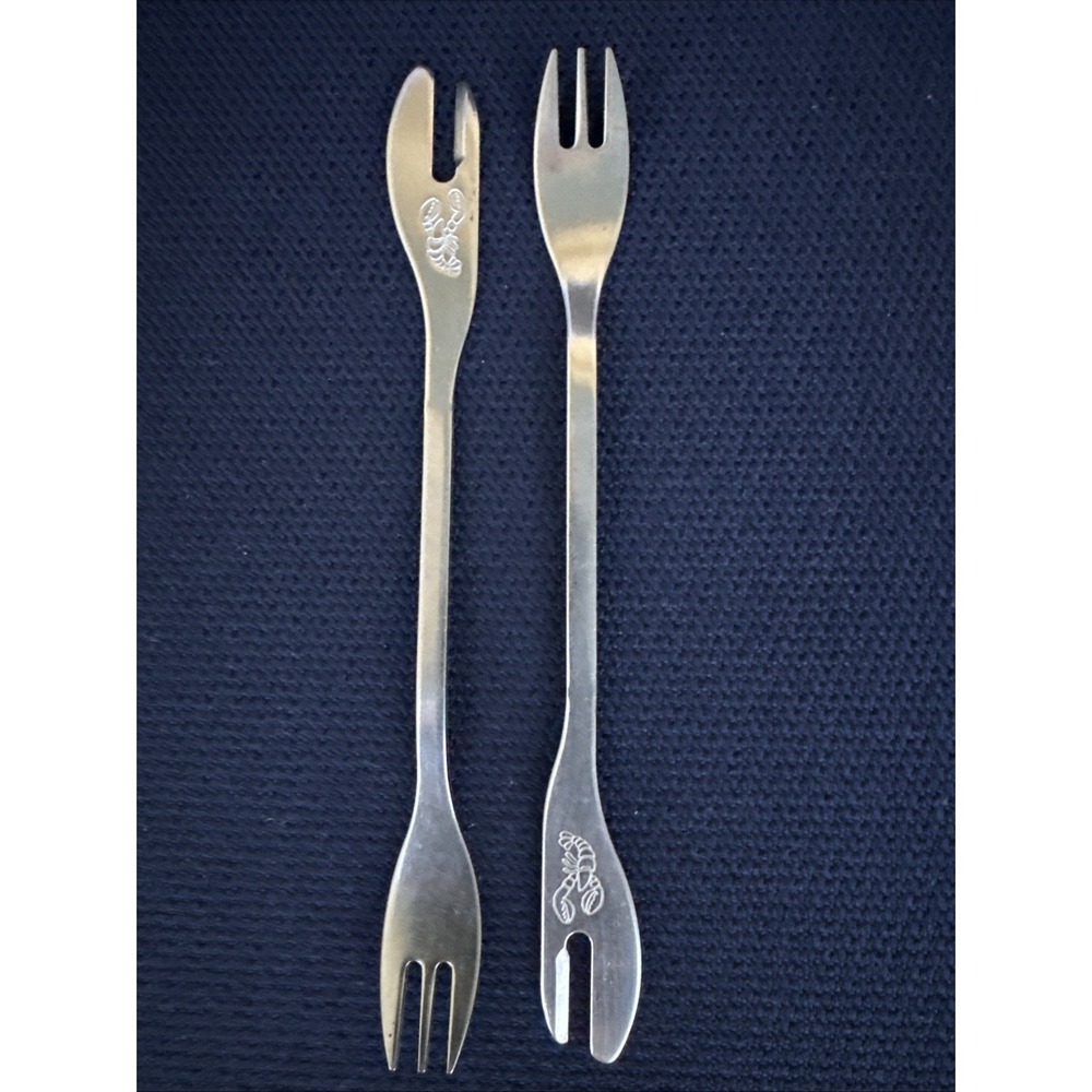Vintage Atlantis Sea Fork Lobster Seafood Fork Vermont USA Coastal Tableware